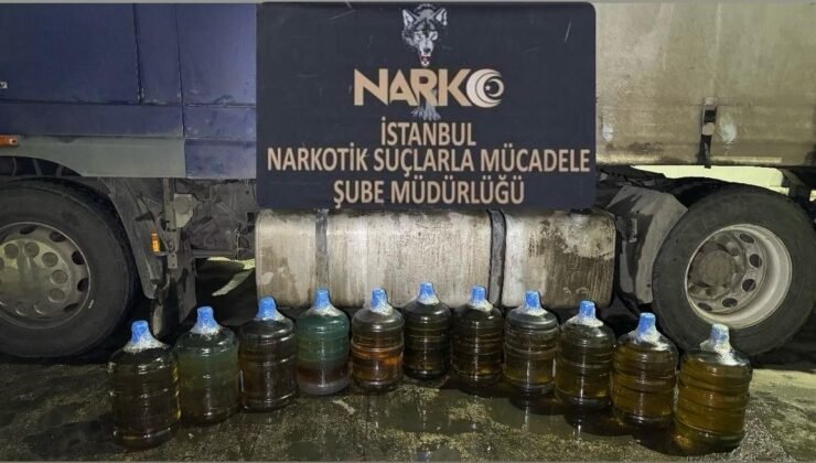 İstanbul’da uyuşturucu operasyonu: 183 kilogram sıvı metamfetamin ele geçirildi