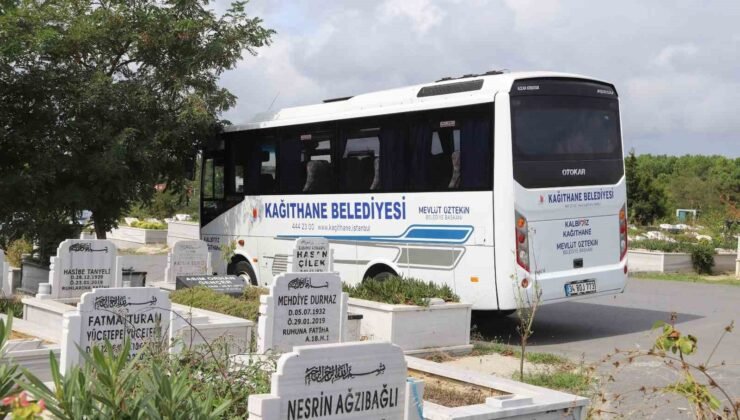 Kağıthane Belediyesinden mezarlık ziyaretlerine düzenli servis