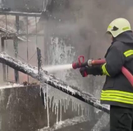 Kahramanmaraş’ta ahır yangını