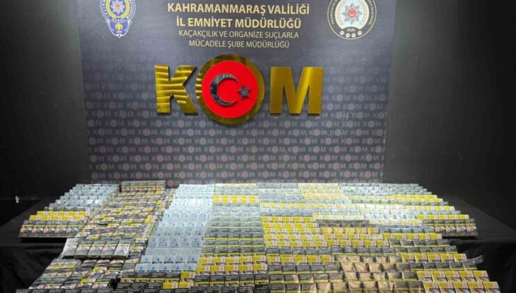 Kahramanmaraş’ta narkotik ve kaçakçılık operasyonu: 1 tutuklama