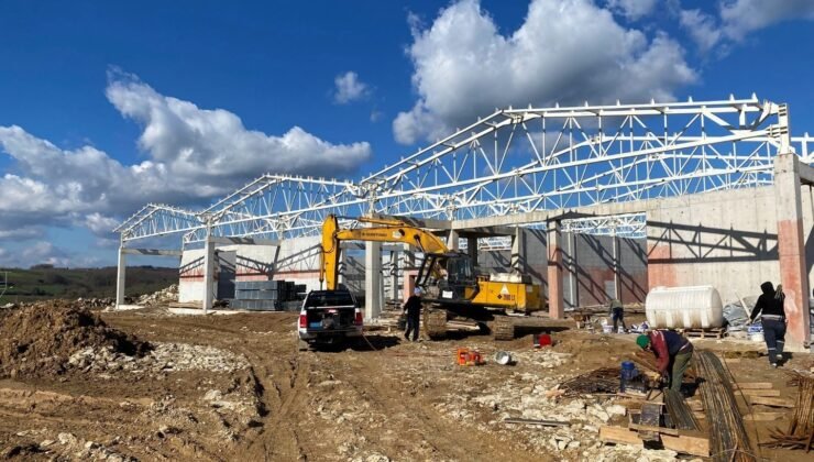 Kandıra Fındık Deposu’nda yapısal imalatlar tamamlandı