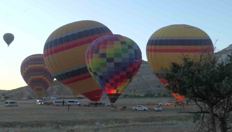 Kapadokya’da balon turizmi 750 bin yolcuyu aştı