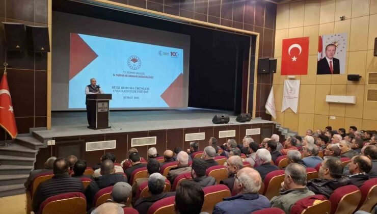 Karapınar’da üreticilere “Zirai İlaç Uygulama Belgesi” eğitimi