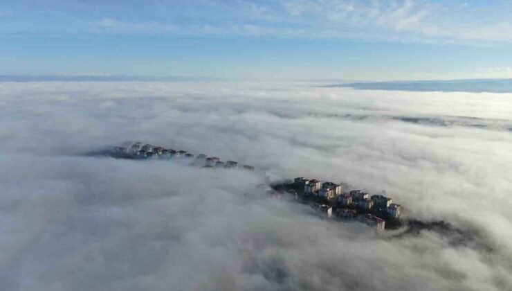 Kastamonu’da sis denizi görsel şölen sundu