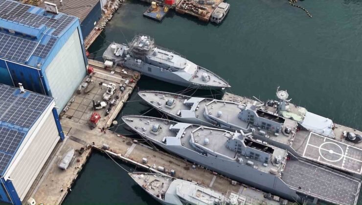 Katar için üretilen hücumbotları suya indirildi