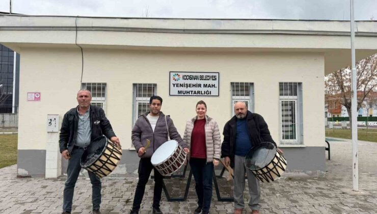 Kayseri’de davulcular Ramazan’a hazır
