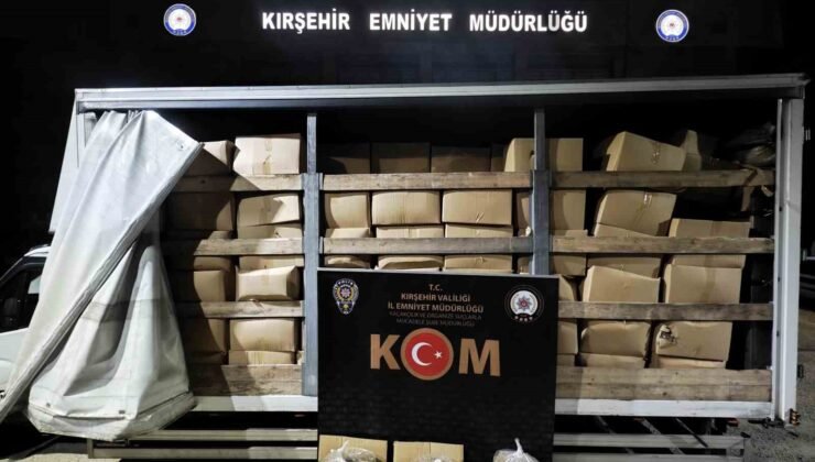 Kırşehir’de 3,4 ton kaçak tütün ele geçirildi