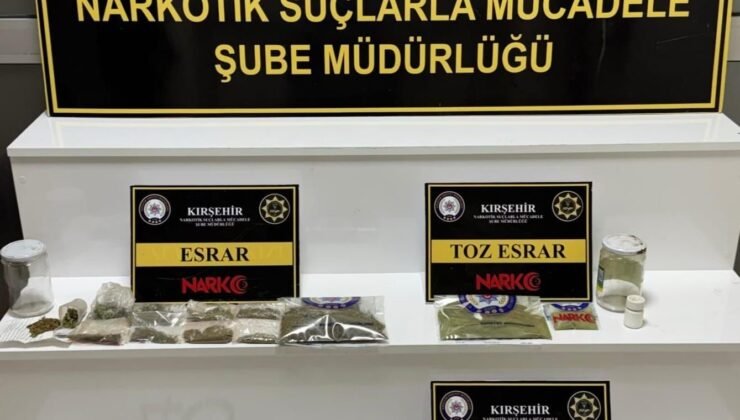 Kırşehir’de uyuşturucu operasyonu: 1 tutuklama