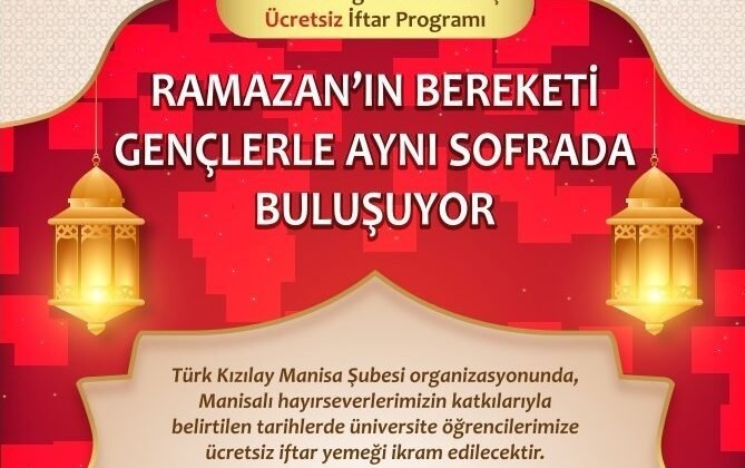 Kızılay’dan üniversitelilere ramazan sofrası
