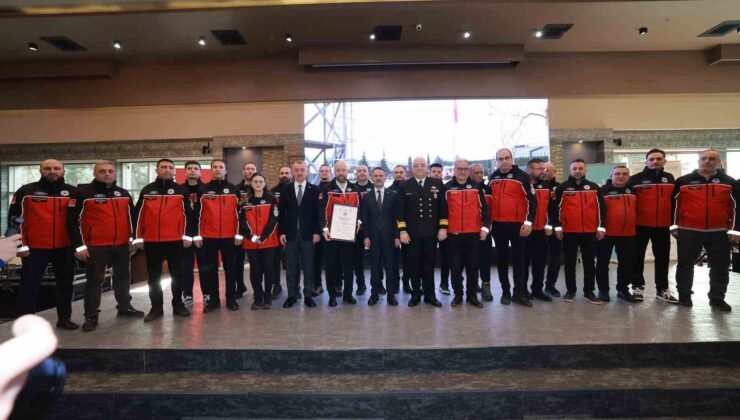 Kocaeli’nin arama kurtarma gücüne akreditasyon tescili