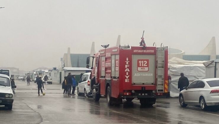 Konteyner kentte çıkan yangın korkuttu