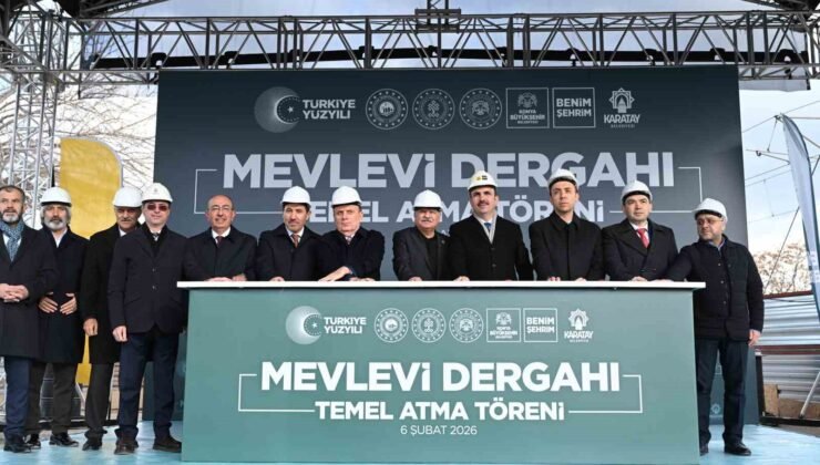 Konya Büyükşehir’in şehre kazandıracağı Mevlevi Dergahı’nın temeli atıldı