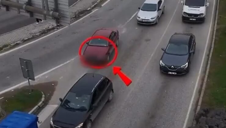 Kural ihlali yapan sürücüler havadan tespit edildi