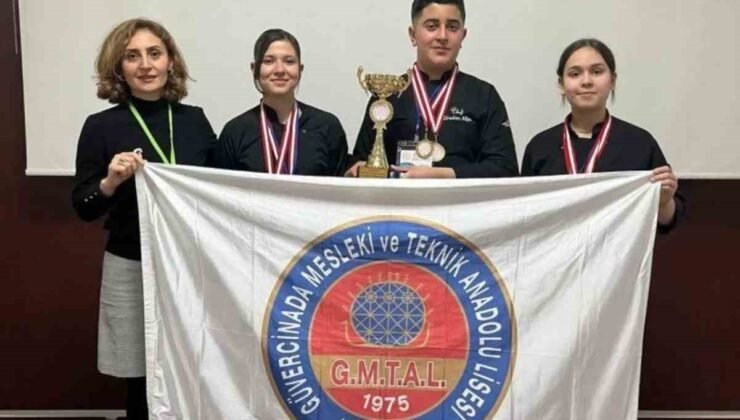 Kuşadası’ndaki okul aşçılık yarışmasında bölge birincisi oldu