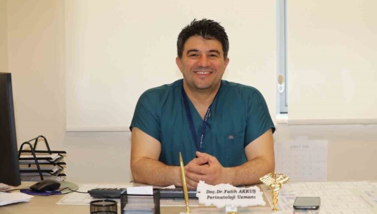 Kütahya Şehir Hastanesi’nde anne karnındaki bebeğe kan nakli yapıldı