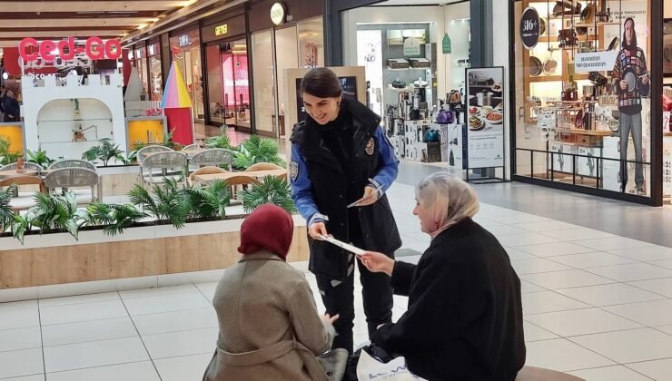 Kütahya’da Toplum Destekli Polislerden esnaf ve vatandaşlara bilgilendirme