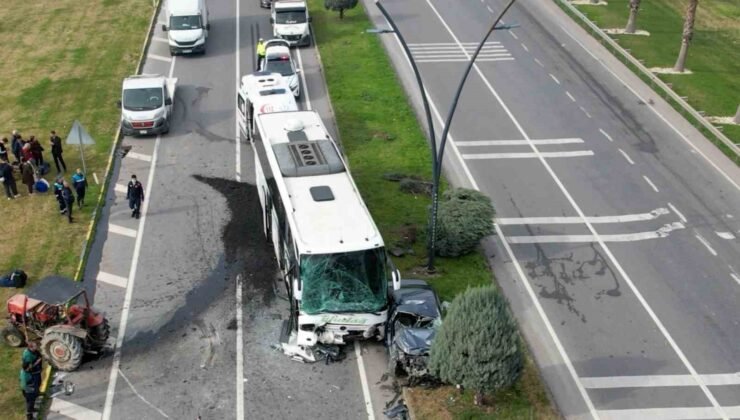 Manisa’da 3 araçlı zincirleme kaza: 5 yaralı