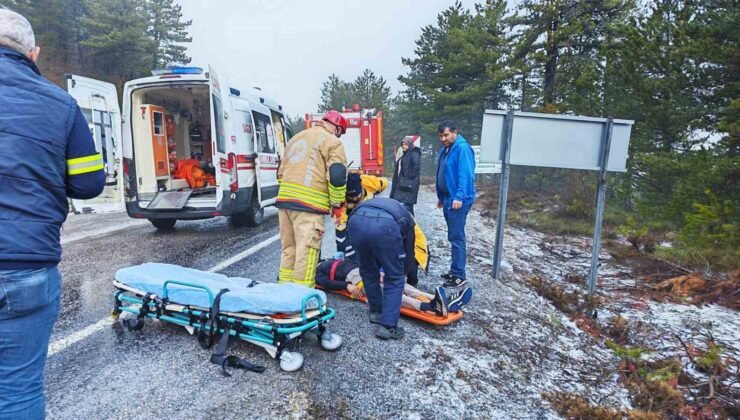 Manisa’da trafik kazası: 2 yaralı