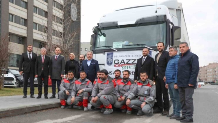 Melikgazi’nin yardım eli yine Gazze’ye uzandı