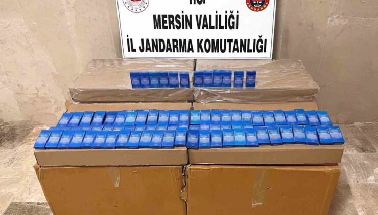 Mersin’de 10 bin 500 paket kaçak sigara ele geçirildi