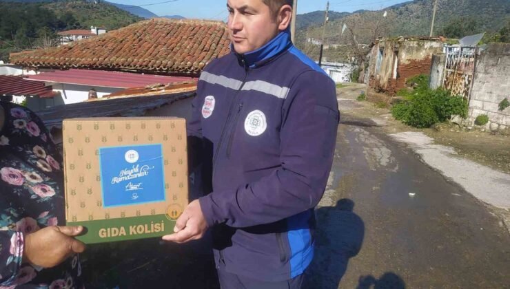 Muğla Büyükşehir’den Ramazan’da gıda kolisi desteği