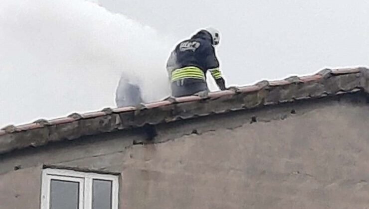 Muratlı’da baca yangını korkuttu