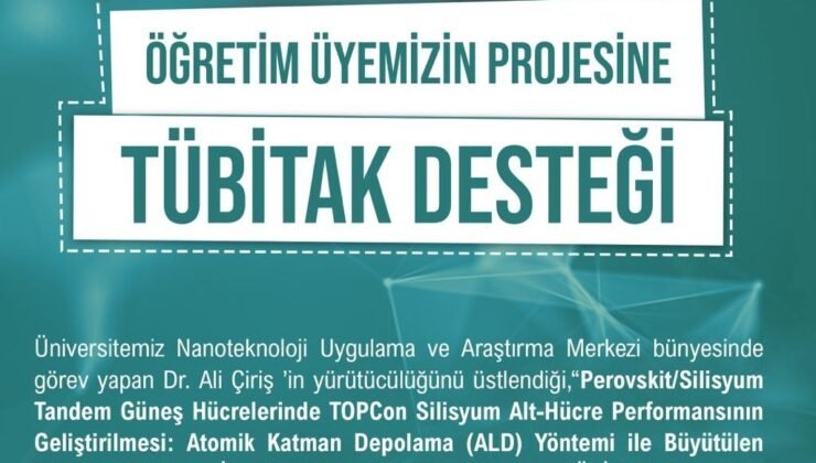 Niğde Ömer Halisdemir Üniversitesi TÜBİTAK desteği aldı