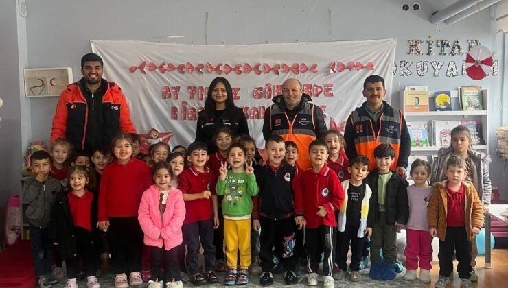 Öğrencilerden Gazze’ye anlamlı okullarda afet ve yangın farkındalık eğitimi verildi