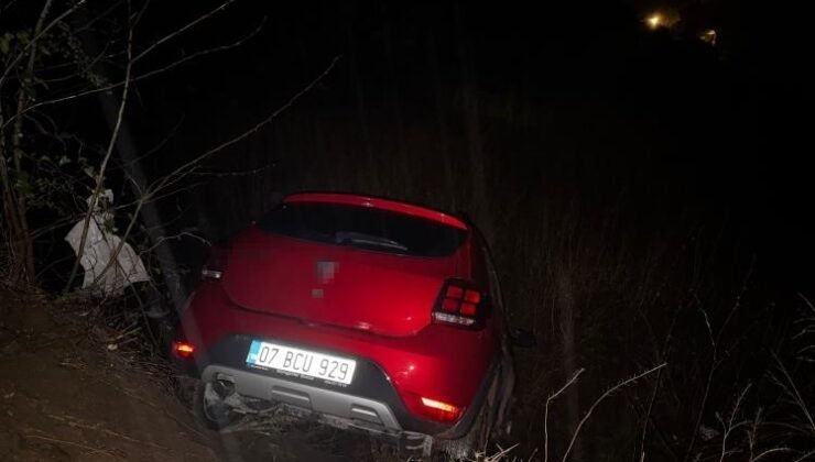 Osmaniye’de otomobil uçuruma yuvarlandı: 1 yaralı