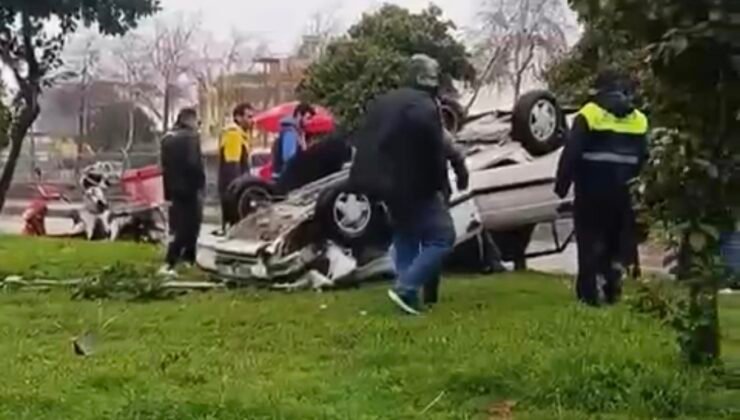 Otomobil takla attı: 1 yaralı