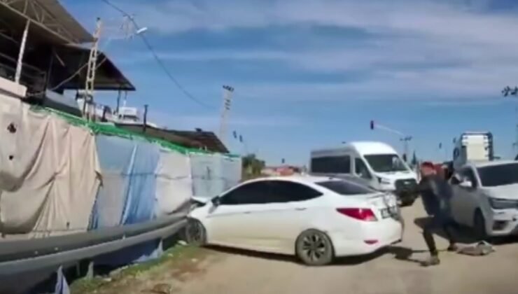 Polisten kaçan insan tacirinin kaza yaptığı operasyonda 10 göçmen yakalandı