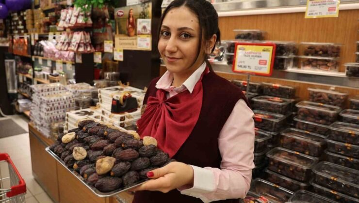 Ramazan ayının sembol ürünü hurma tezgahlardaki yerini aldı