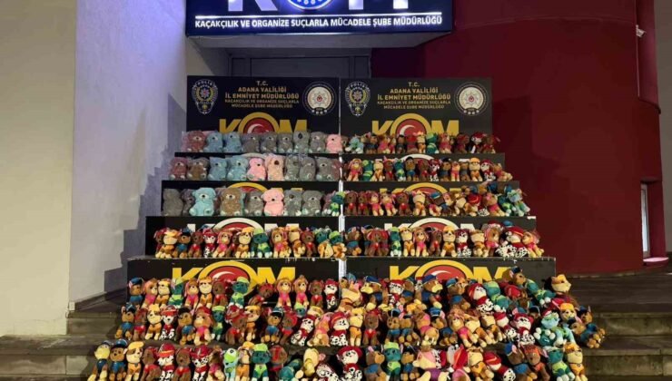 Sağlığa zararlı olabileceği değerlendirilen bin 515 kaçak pelüş oyuncak ele geçirildi