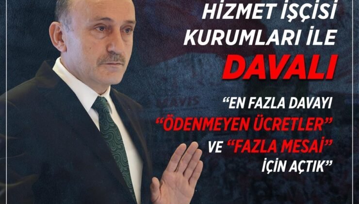 Sağlık ve sosyal hizmet işkolunda en fazla dava ‘ödenmeyen ücretler’ ve ‘fazla mesai’ için açıldı