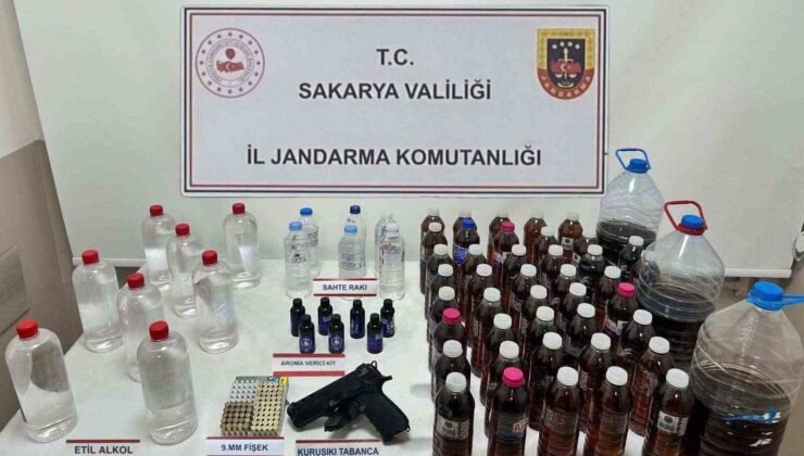 Sahte alkolleri piyasaya sürecekti, jandarma yakaladı