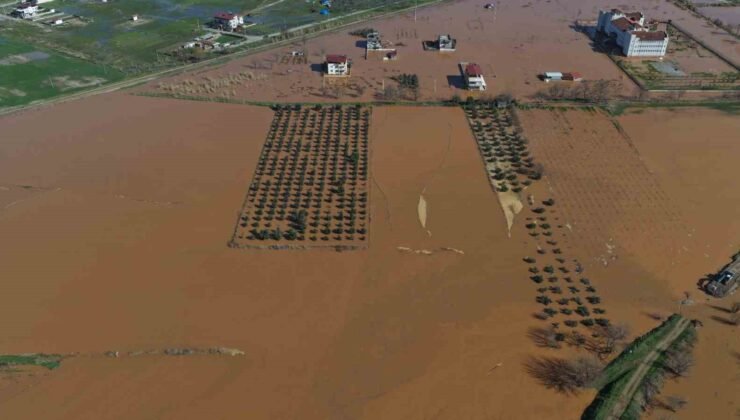 Salihli’de felaketin boyutu havadan görüntülendi