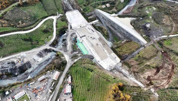 Salıpazarı Barajı inşaatının yüzde 77’si tamamlandı