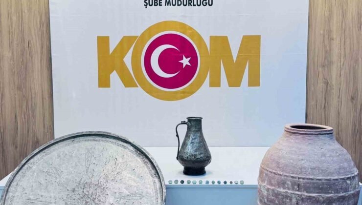 Samsun’da tarihi eser operasyonu: Helenistik sikkeler ve Osmanlı eserleri ele geçirildi