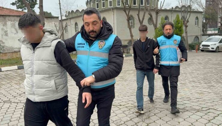 Samsun’da Trabzonspor otobüsünü taşlayan 5 kişi adliyeye sevk edildi