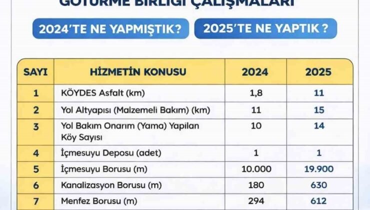 Saraydüzü köylerinde hizmet seferberliği