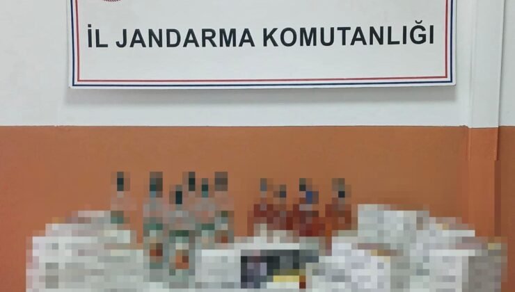 Şavşat’ta kaçak sigara ve içki ele geçirildi