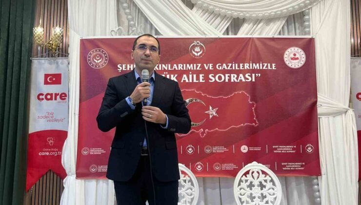 Şehit yakınları ve gaziler gönül sofrasında buluştu