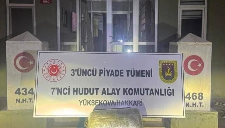 Sınırda 5 kilo 842 gram uyuşturucu ele geçirildi