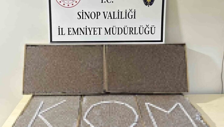 Sinop’ta 27 bin dal dolu makaron ele geçirildi