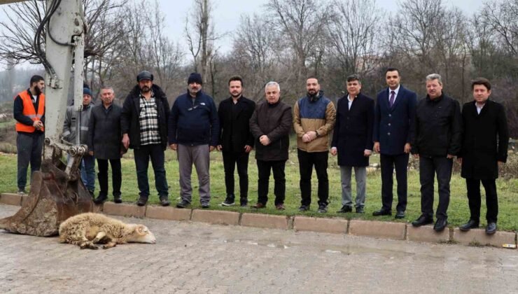 Söğüt’te alt yapı çalışmalarında ilk kazma vuruldu