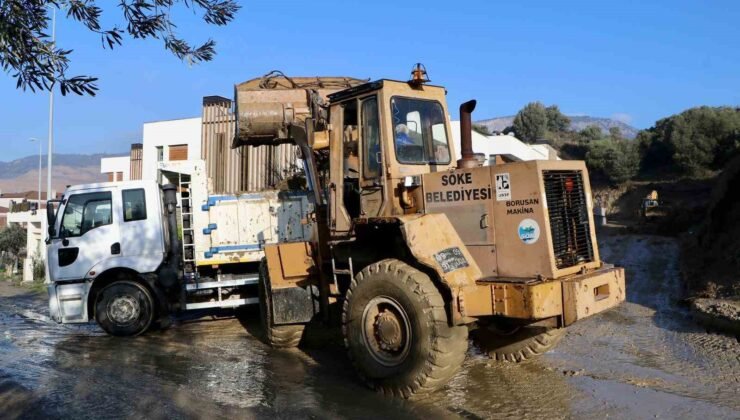 Söke’de Belediye ekipleri dört bir yanda mücadele ediyor