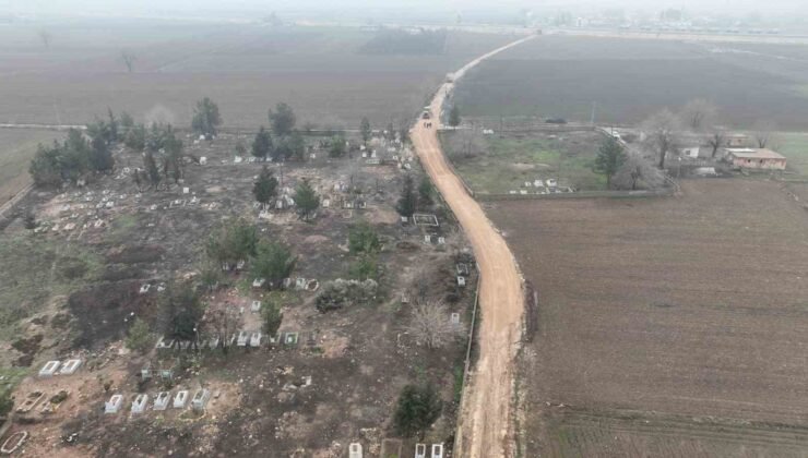 Suruç’ta mezarlık yolunda çalışmalar başladı