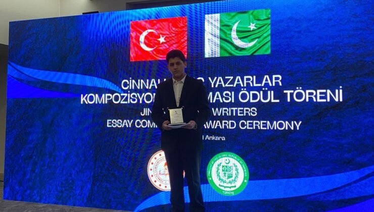 SYAL öğrencisi Ali Yusuf Sabah’tan Cinnah ödülü