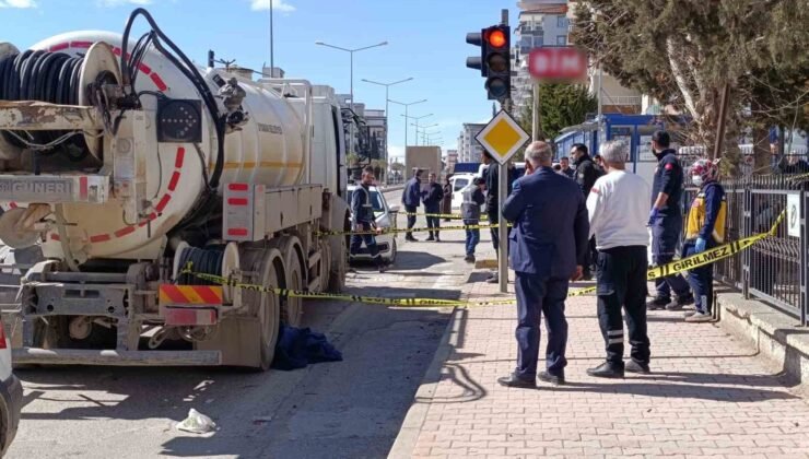 Tanker altında kalan yaya, hayatını kaybetti