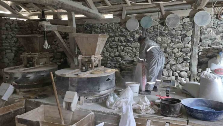 Tarihi değirmen suyun gücüyle 300 yıldır ayakta